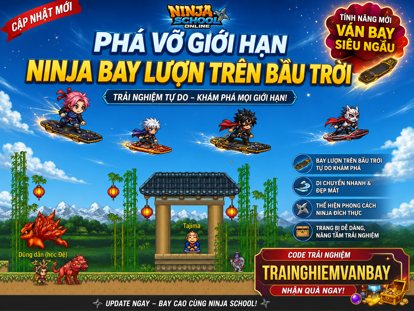 CẬP NHẬT NINJA BAY LƯỢN